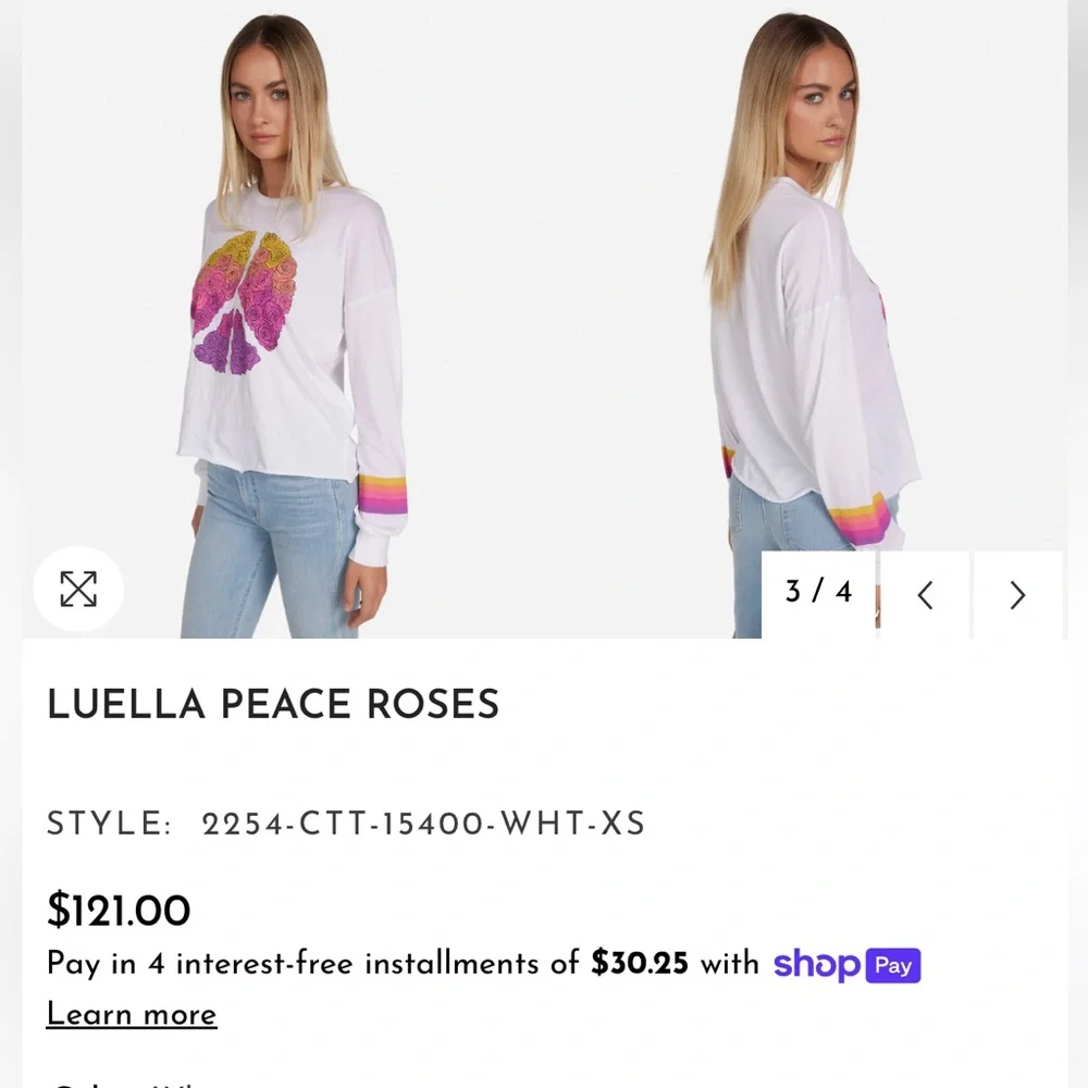 NEW LAUREN MOSHI LUELLA PEACE ROSES - Picture 3 of 11